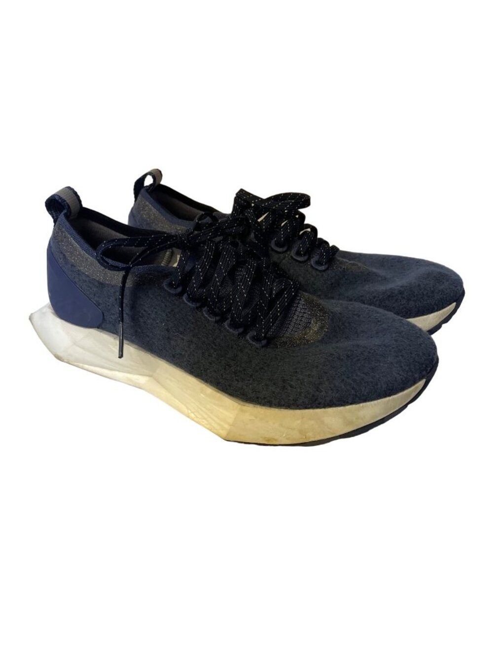 Allbirds Wool Flyer Mizzle Running Shoes Sneakers Navy Blue Sz 8.5
